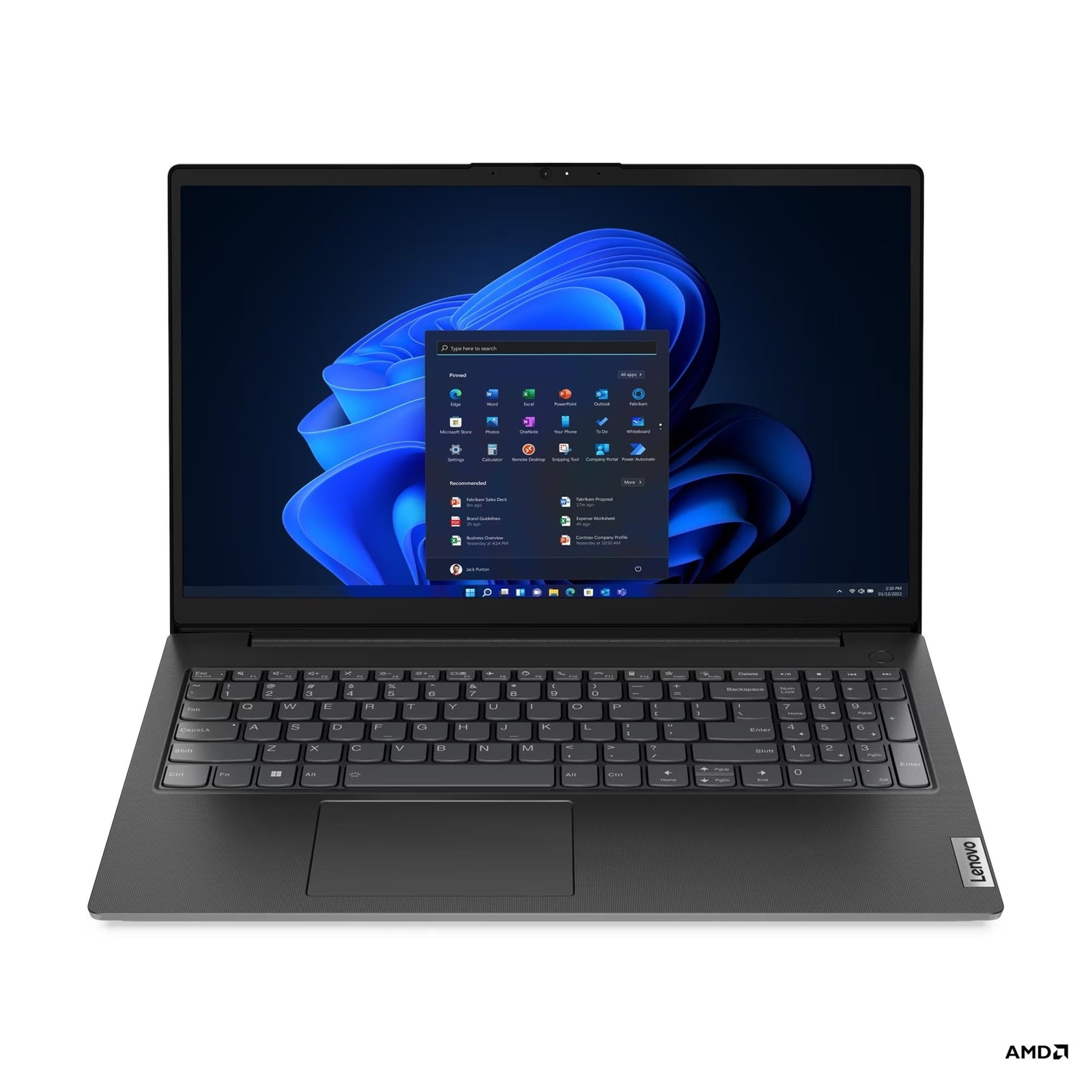 Lenovo V15 G4 ABP Laptop, 15.6 Inch Full HD Screen, AMD Ryzen 7 7730U Processor, 16GB RAM, 512GB M.2 PCIe 4.0 x4 NVMe SSD, Integrated AMD Radeon Graphics, Windows 11 Home